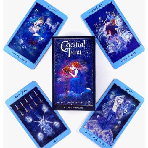 Celestial Tarot Deck Leisure Party Table Game High Quality Fortune-telling Prophecy Oracle Cards With Guide Book