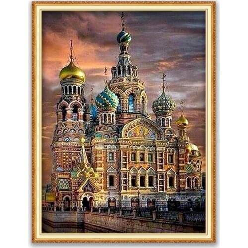 Region Islam DIY 11CT Cross Stitch Embroidery Kits Needlework Craft Set Printed Canvas Cotton Thread Home Decoration Hot Sell