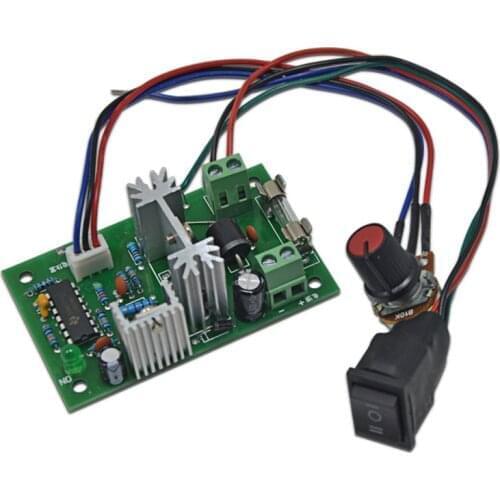 DC speed control board, 12V/24V motor speed controller, PWM control module CW/CCW, stepless speed controller
