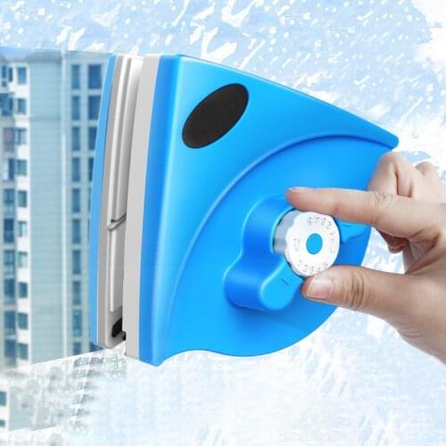 Adjustable Magnetic Cleaning Brush For Washing Windows Double Side Glass Wiper High Rise Glass Cleaner Home Cleaning Tool