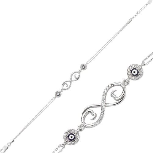 Tevuli 925 Sterling Silver The Genres Change Infinity ladies bracelet