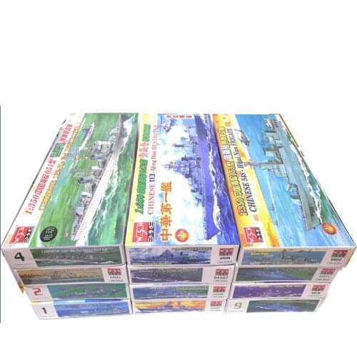 Trumpeter Assembled Electric Military Ship Model 1/350 Chinese Navy Warship 12 Models