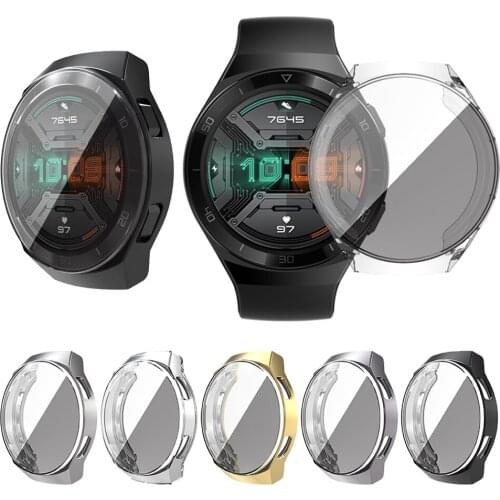 Compatible for Huawei Watch GT 2e Case, All-Around Protective TPU Bumper Cover Screen Protector Case Cover