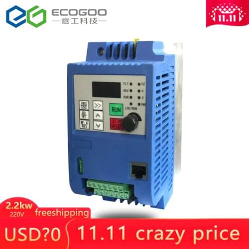 Vector Inverter VFD 1.5kw/2.2kw/4kw Frequency Converter High Performance Vector Control Mini Inverter 2200W Free Shipping