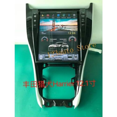 12.1'' Vertical Tesla Style Android 8.1auto Car DVD GPS player for toyota harrier PX6 CARPLAY HDMI IPS screen navigation radio