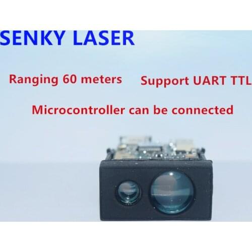 Indoor outdoor 60m phase single point laser ranging sensor ranging module infrared radar high precision module digital display
