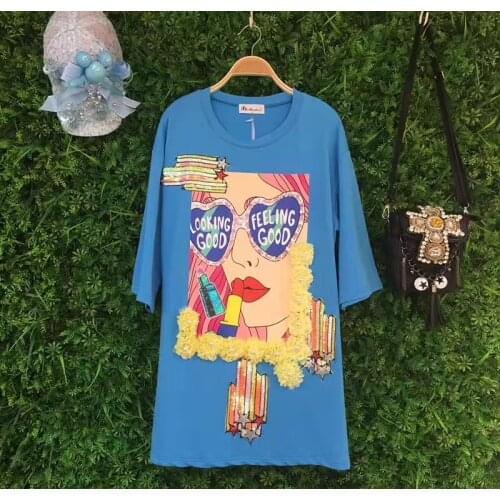 Женские футболки с пайетками YIDILAMA China At AliExpress