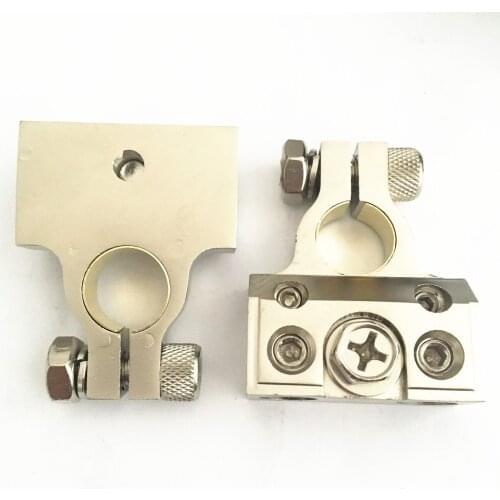 1Pair Zinc Alloy Car Stereo Positive Nagative Universal Car Battery Terminal Clamps Clip For 12V Electric Car Audio Modification