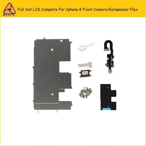10PCS/LOT Full Set LCD Assembly Digitizer Small Parts for Iphone 8 8G Front Camera Flex+Ear Speaker FlexBackplate Flex Cable