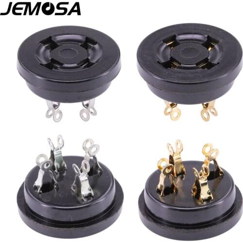 8pcs 4 pins Bakelite Tube Socket GZS4-2 Electronic Tube Socket For 300B 2A3 811 274 5Z3 Vacuum Tube Amplifier Free Shipping