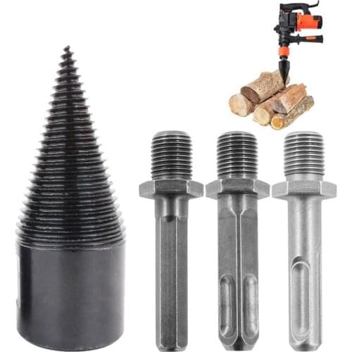 4pcs 4x High Speed Twist Wood Drill Bit Wood Splitter Screw Split Cone Drive