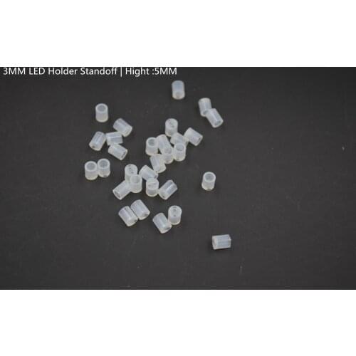 5000pcs/lot 3MM LED Lamp Holder Hight:5MM Light Emitting Diode Spacer Support Standoffs