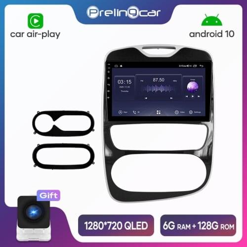 Prelingcar Android 10 For RENAULT clio 3 4 2013-2018 Car Radio Multimedia Video Player GPS Navigation NO DVD 2 Din Octa-Core 4G