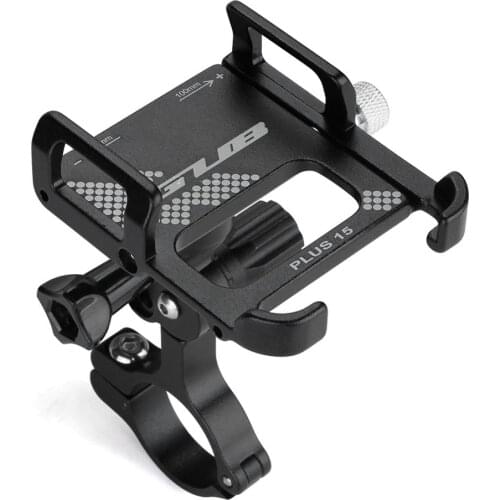 GUB PLUS 15 Aluminium Alloy Bike Phone Mount Rotatable Adjustable Non-slip Cycling Bracket MTB Phone Stand Bicycle Accessories
