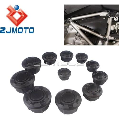 1 Set Motorcycle Frame Hole Plug Frame Cap Covers For BMW R nine T 2014-2019 R9T Black Frame Hole Cover Caps Plugs Decor Set