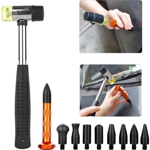 Paintless Dent Repair Hail Removal Tools Kit Tap Down Pen with 9 Heads Tools Set Wholesale price sheet metal tools kit