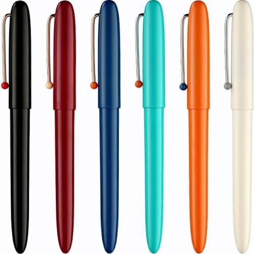 Kaco Retro Hooded Nib 0.38mm Fountain Pen with Ink Cartridge Pen Box Set Student Gift Ink Pens School Office Supplies Stationery