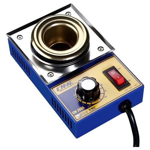 CM manual round soldering pot Lead free small molten solder furnace tin melting pot digital display 220V 110V 200-480C