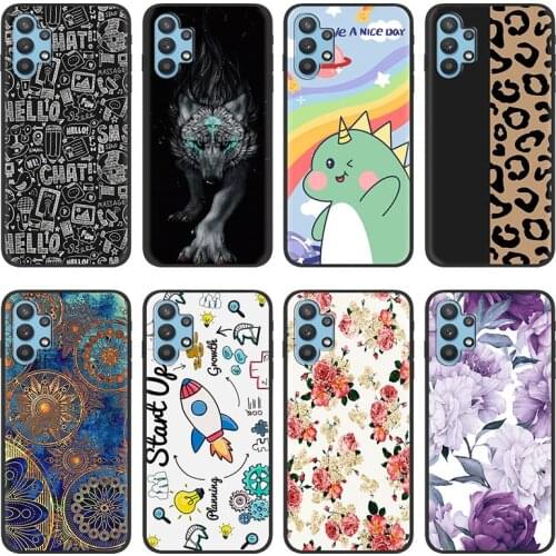 Silicone Cartoon Phone Case For Samsung Galaxy A32 4G/A32 LTE/SM-A325F Soft Soft Case TPU Anti-knock