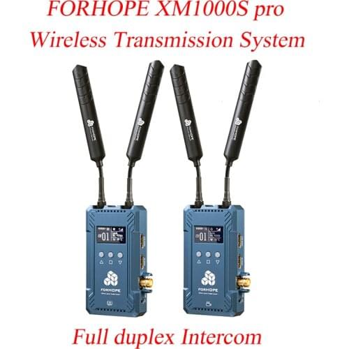 FORHOPE XM1000S XM SERIES Wireless Transmission System 300m full dupiex talkback Intercom SDI HDMI 1080p Video Transmitter kit