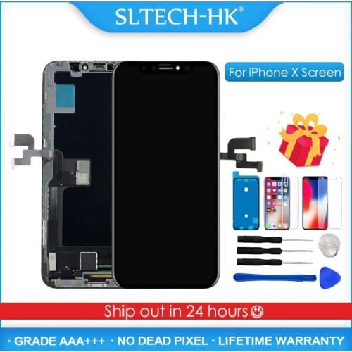 AAA+++ For iPhone X XR XS OLED Screen Replacement LCD Touch Digitizer For iPhone XS Max Display High Quality No Dead Pixel