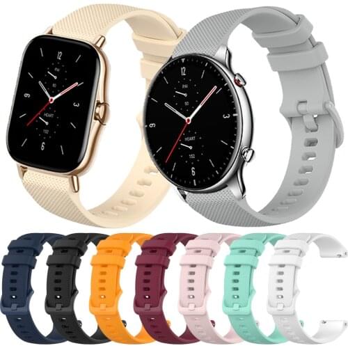 Sport Silicone Strap for Amazfit GTR2 GTS2 Silicone Quick Release Replacement Accessories Band for Amazfit GTR2 GTR2 Stratos 2/3