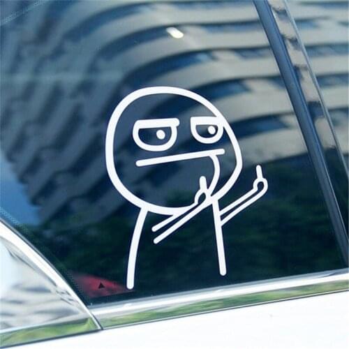 Reflective Vinyl Car Sticker Car Window Decoration Turn Off High Beam Light Car Decal