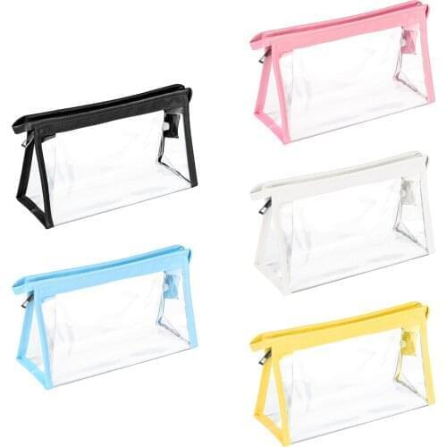 Large Capacity Zipper Pencil Case Pen Bag Cosmetic Storage Makeup Pouch Handbags Stationery Organizer Office School Supplies