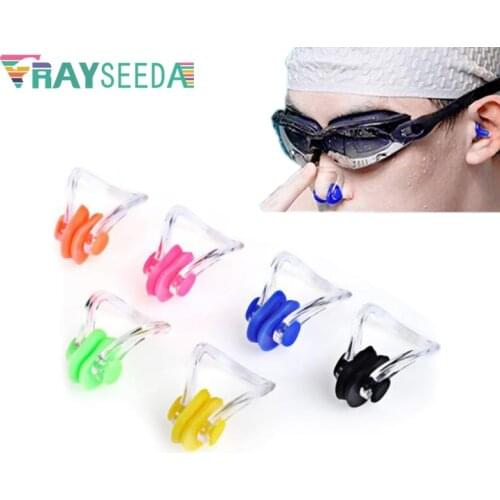 100pcs/ lot Kids Soft Silicone Swimming Nose Clip Children Adults Learn Swimming Diving Surfing Nose Clips Swim Pool Accessories