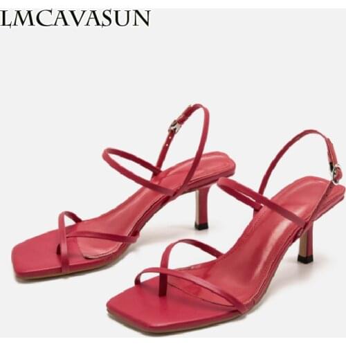 LMCAVASUN summer women sandals sexy thong toe back strap women gladiator sandals high heels women sandals casual shoes