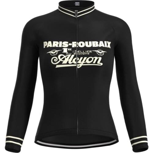 1989 Competition Alcyon Team Woman Retro Cycling Jersey Long Sleeves Clothing Mtb Bike Triathlon Jersey maillot ciclismo mujer