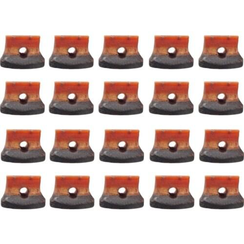 20 Pieces Chinese Erhu Pinus Tabulaeformis Old Redwood Bridge Replacement Parts