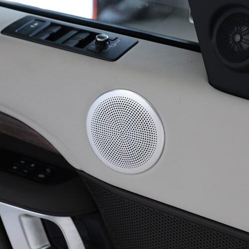 For Land Rover Discovery 5 LR5 L462 2017 2018 Car Aluminum alloy Up Door Speaker Cover Trim Accessories 4PCS