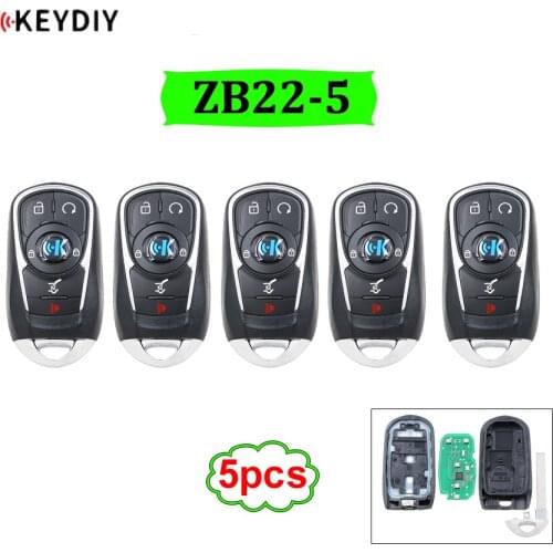 5pcs/lot KEYDIY Universal Smart Key ZB22-5 for KD-X2 Car Key Remote Replacement Fit More than 2000 Models