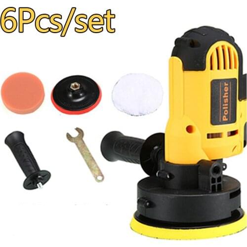 6pcs/set Adjustable Car Polisher, Continuous Speed, High Efficiency, 110V / 220V