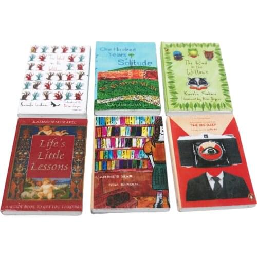 6x 1:12 Dollhouse Miniature Books Printed Book Study Home Library Furniture