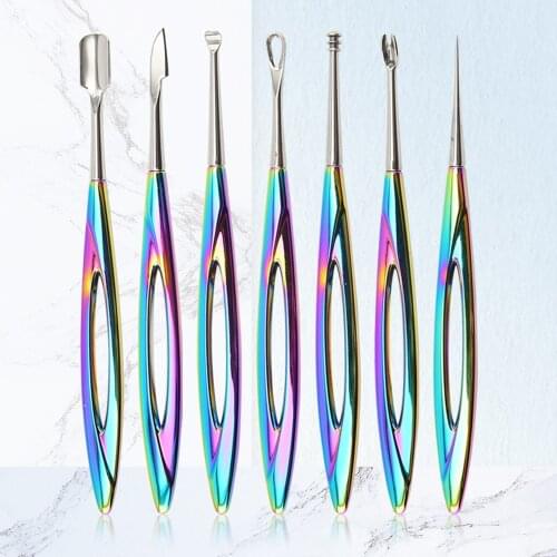 7PCS/Set Blackhead Needles Comedone Acne Pimple Remover Skin Care Beauty Tool removedor de cravo For Facial Cleaner