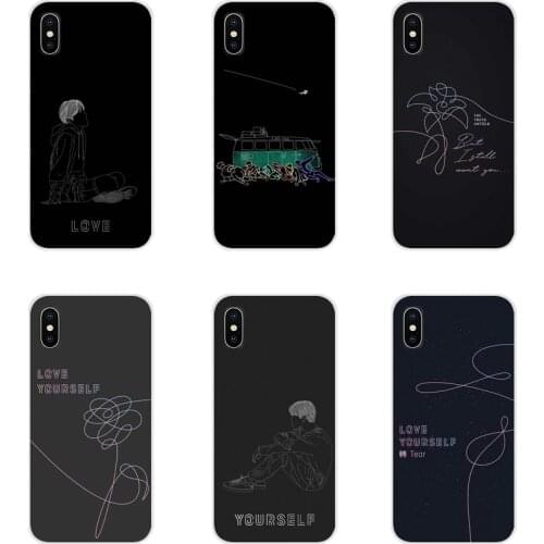 Accessories Phone Cases Covers For Samsung A10 A30 A40 A50 A60 A70 M30 Galaxy Note 2 3 4 5 8 9 10 PLUS Love Yourself Art