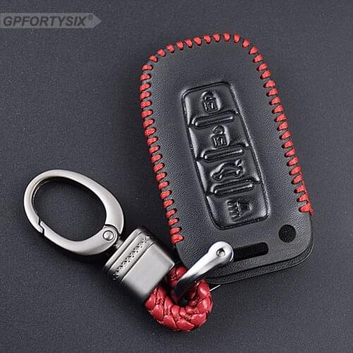 Real Leather Car Key Covers Case For Hyundai Solaris I30 IX35 Tucson Accent Getz Elantra Sonata Key Fob Chain Cover Accessories