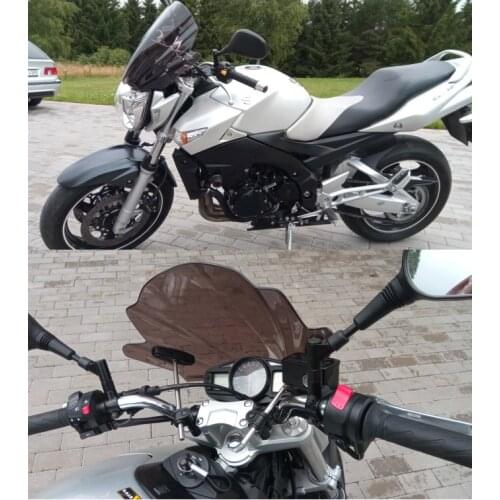 Street Bikes Wind Deflectors Windshield Windscreen For 2007 - 2018 Suzuki Bandit 650 GSF650N 1250 GSF1250N 150 GSX150 SV650