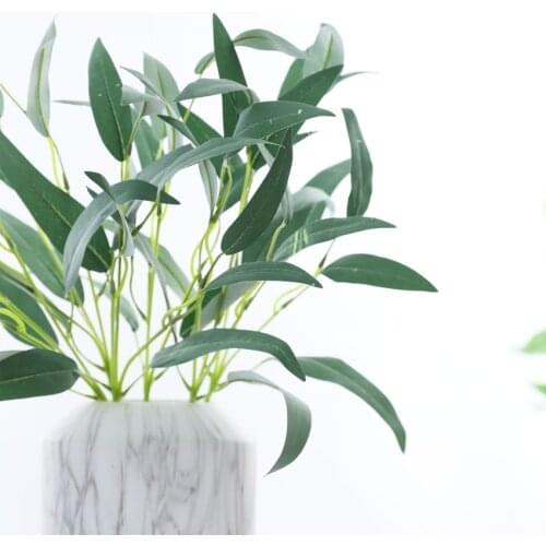 Artificial Eucalyptus Leaf Branch Green Plant Home Wedding Table Floral Decorative Fake Plants
