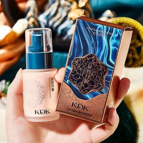 KDK Light and Sheer Makeup Liquid Foundation Moisturizing Concealer Invisible Pores Nude Makeup Waterproof Facial Makeup