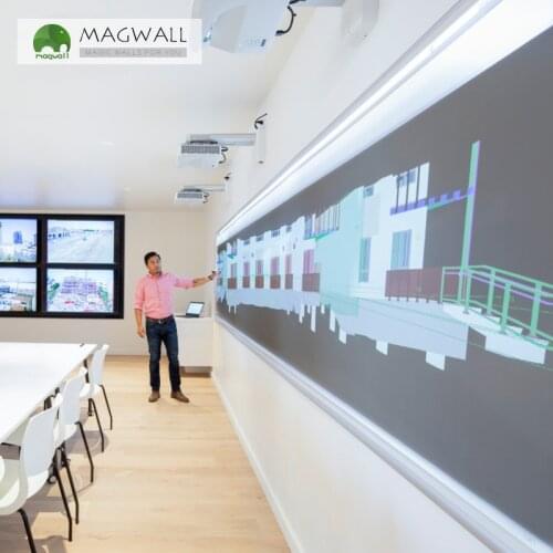 Magnetic double-layer writable projection gray board office meeting home movie projecting film