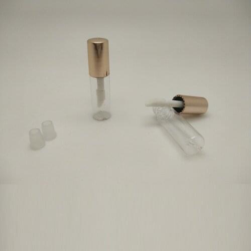 Mini 1.2 ML Lip Gloss Tubes Rose Gold Clear Cosmetic Container Refillable Sample DIY Lipgloss Containers 10 pcs 50pcs 100pcs