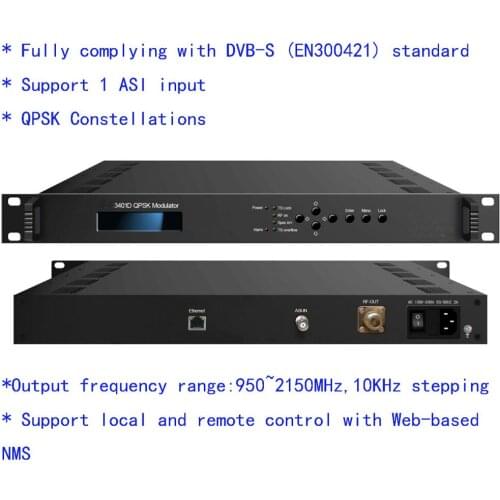 ASI to DVB-S modulator, ASI to QPSK modulator, 950~2150MHz modulator