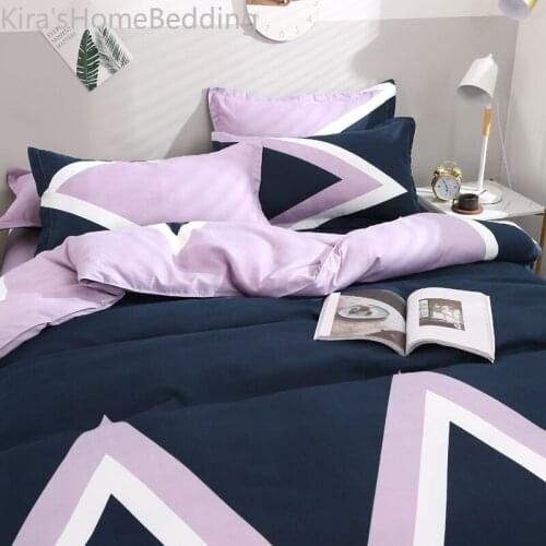 Washed Polyestry Queen Size Bedding Bed Comforter set Super King Size Single Bed Duvet Cover Quilt Set 3pcs with Pillowcase