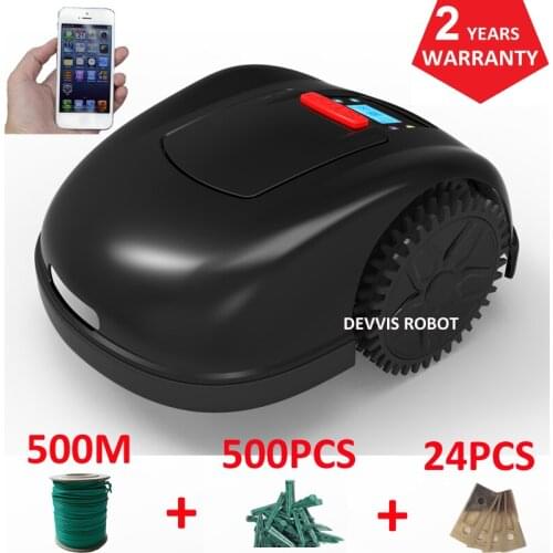 NEWEST GYROSCOPE Function Smartphone WIFI APP Robot Mower E1600T with extra 400 meters wire and 400pcs pegs