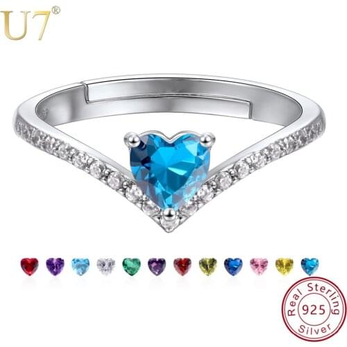 Кольца с фианитами для женщин U7 China At AliExpress