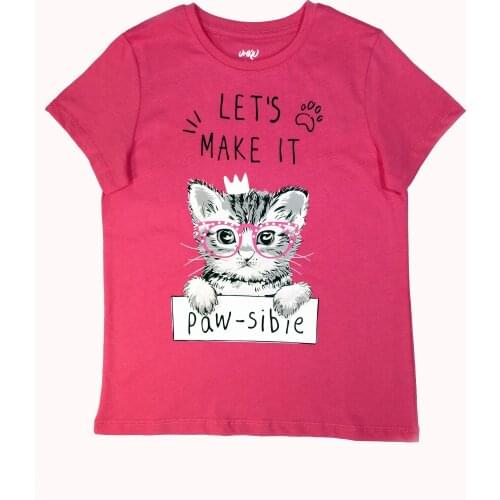 Футболки с принтом для девочек Umka China At AliExpress