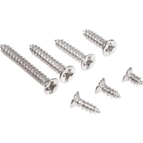100pcs/lot M2 Alloy Steel Phillips Screws Countersunk Flat Head Self Tapping Wood Screw Bolts M2 x4/5/6mm/8mm/12mm/16mm